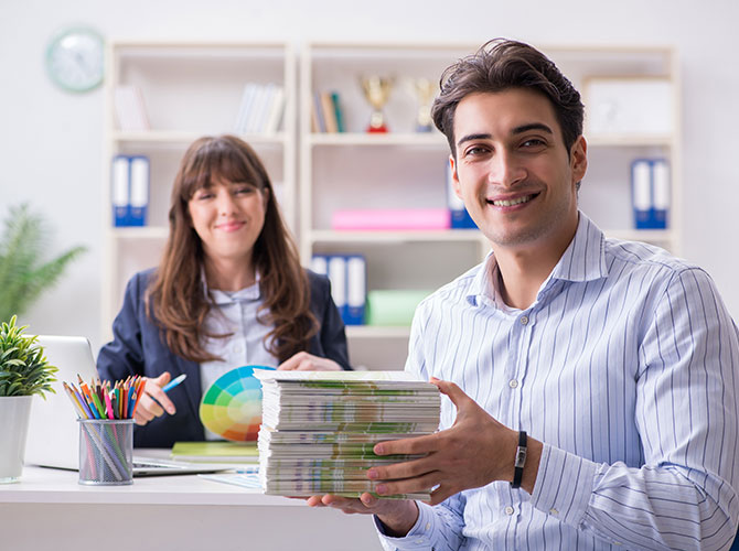 Brochure design for printing