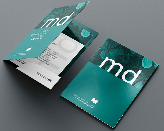 Presentation folder printing