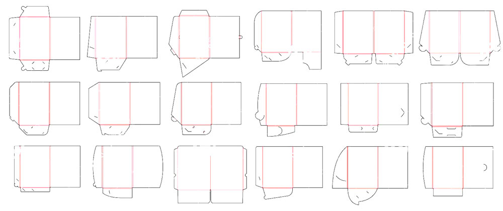 Presentation folder pre cut dies